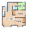 プレイスピア緑ヶ岡Ⅰ 3LDKの間取り