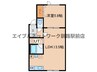 ドルチェ緑ヶ岡 1LDKの間取り