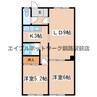 ハイツコバヤシ 2LDKの間取り