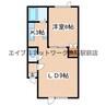シャルムメゾンⅡ 1LDKの間取り