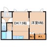 ハーバーシティ浦見 No.1 1DKの間取り