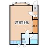 グレースコート（緑ヶ岡） 1Rの間取り