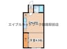 パークサイドマンション（栄町) 1DKの間取り