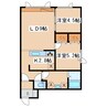 イコル暁 2LDKの間取り