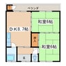 マルカマンション 2DKの間取り