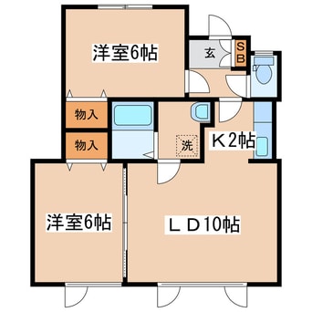 間取図 ハイツカネミⅡ