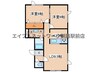 エクセルコート緑ヶ岡 2LDKの間取り
