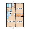 ハイツ藤の間取図