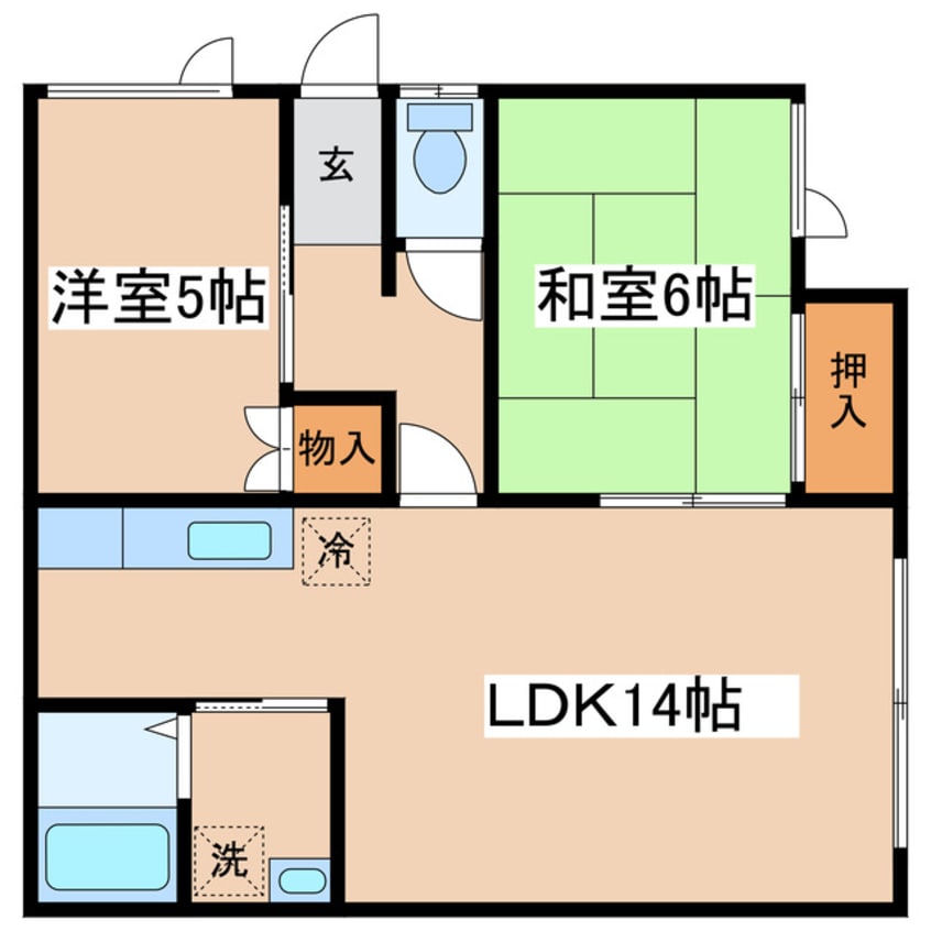 間取図 グリーンヒル８８
