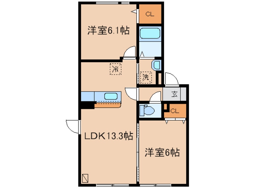 間取図 メゾンドぺール