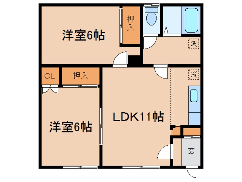 間取図 メゾン東部Ⅰ