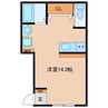 サンメゾン岡本I・II 1Rの間取り