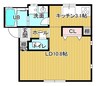 BELEA　Hatuda 1Kの間取り