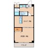 レジデンス桜山　２番館 1DKの間取り