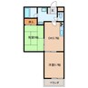 コーポ参晟舎 1DK+Sの間取り
