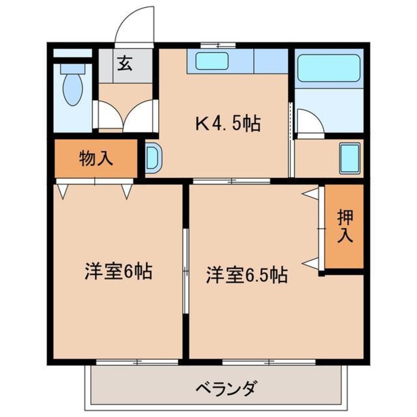 間取図 ひらのハイツ