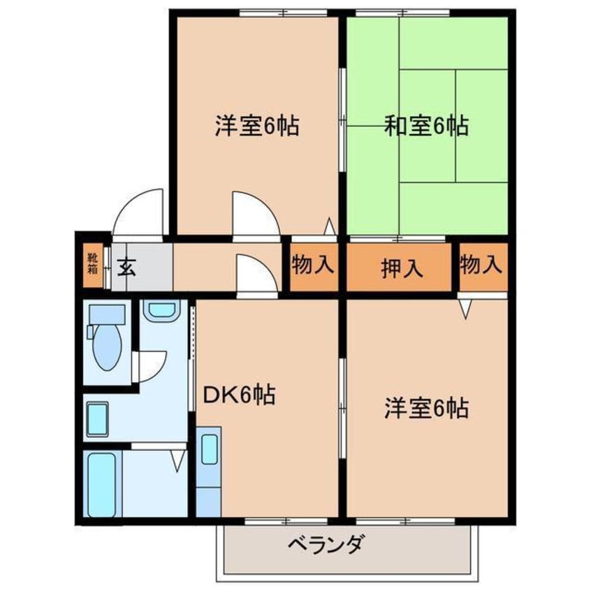間取図 グッドハイツA棟