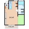 バンハウス 1Rの間取り