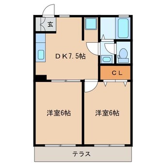 間取図 プラザ・タクサス