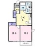 美フレンディＢ 2DKの間取り
