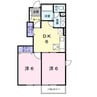 美フレンディＢ 2DKの間取り
