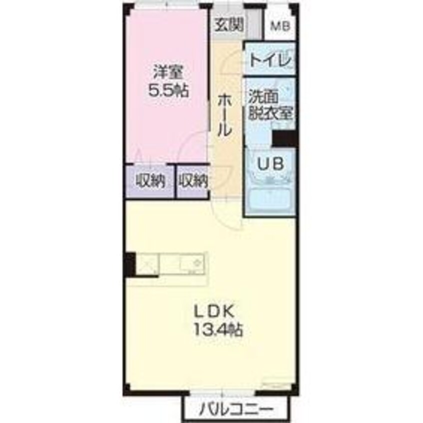 間取図 プランドールほなみ