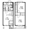 ＮｅｗＭｏｕｎｔ２１Ｂ 2LDKの間取り