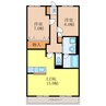 ハートフルマンションＮｏ１ 2LDKの間取り