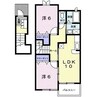 ノイ・フリーデ 2LDKの間取り
