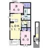 トップヒルズ　Ⅰ 2LDKの間取り