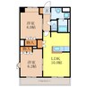 ノーブルコート 2LDKの間取り