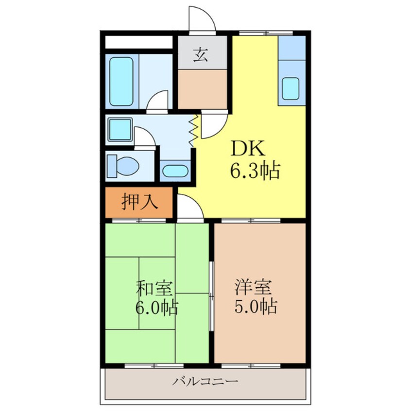 間取図 プロニティコーポ