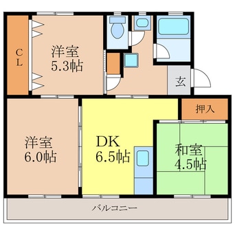 間取図 リバーサイドハイツ丸山A