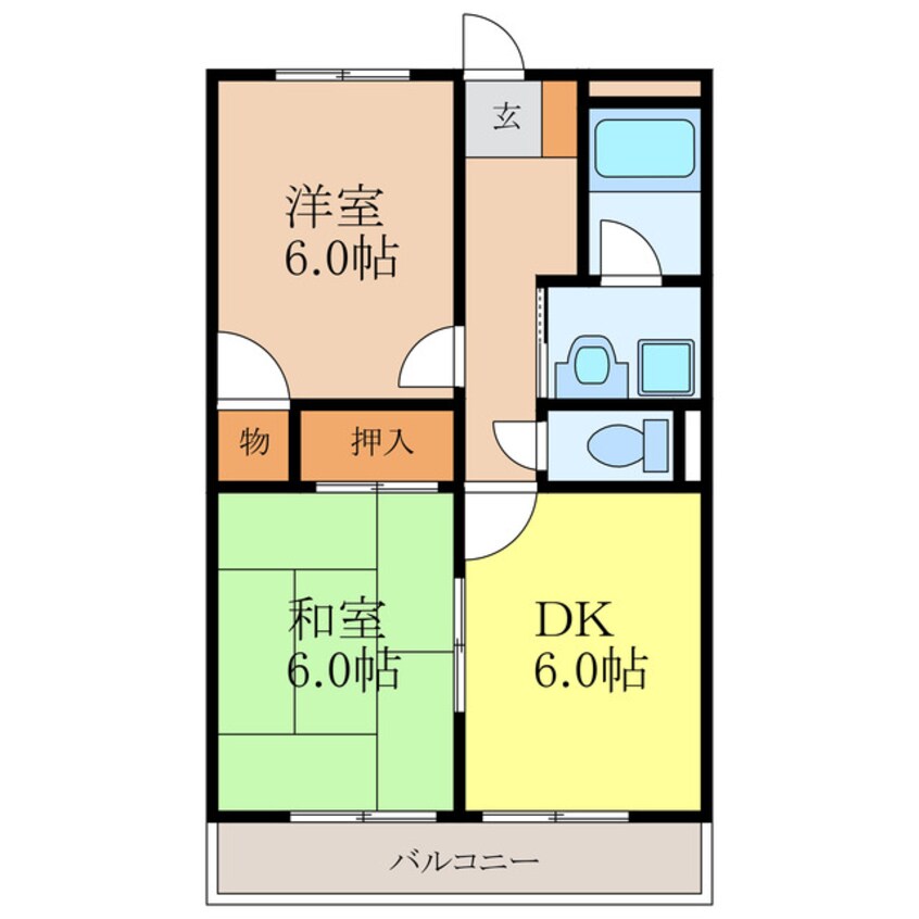 間取図 サニーレジデンスＣｏＣｏ