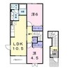 プチ．パステークＢ 2LDKの間取り