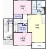 オーシャン　ブリーズⅡ 2LDKの間取り