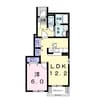 ラフレシールＢ 1LDKの間取り