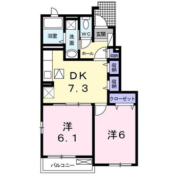 間取図 サニースプリング　Ａ
