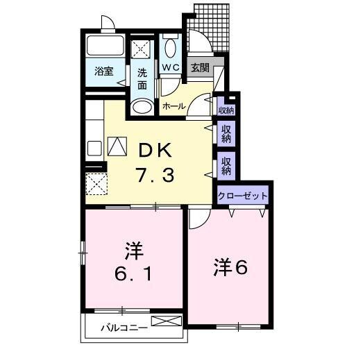 間取り図 サニースプリング　Ａ