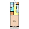 D -room茄子川　Ａ 1Kの間取り