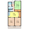 リンピア宝 3DKの間取り