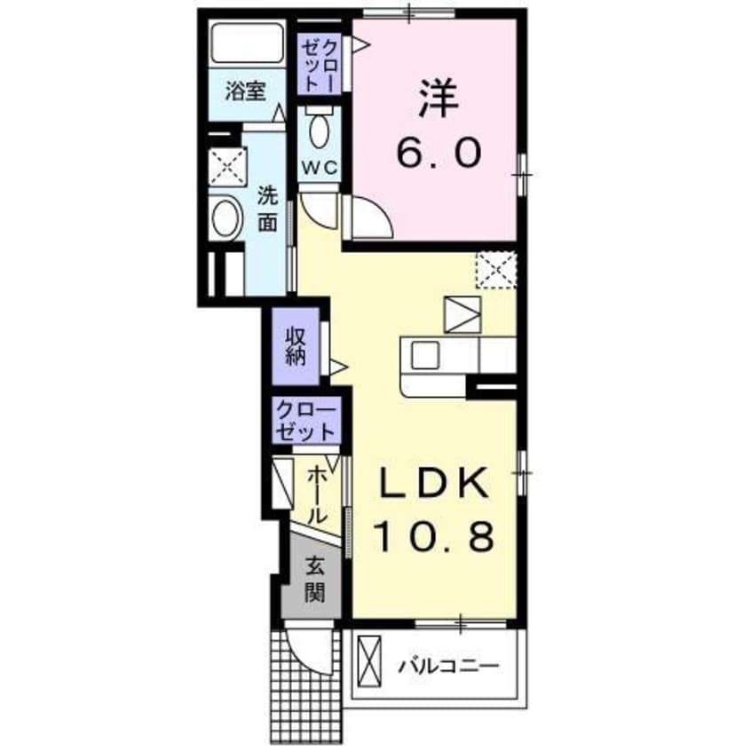 間取図 カーサ　ピアチェヴォーレ