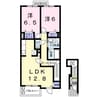 ヘリテージ 2LDKの間取り