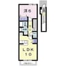 クレール 1LDKの間取り