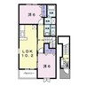 プロムナード　Ａ 2LDKの間取り