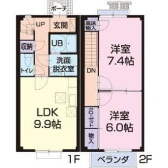 間取図 メゾンディアマンテ