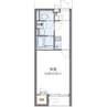 クレイノ陶元町 1Kの間取り