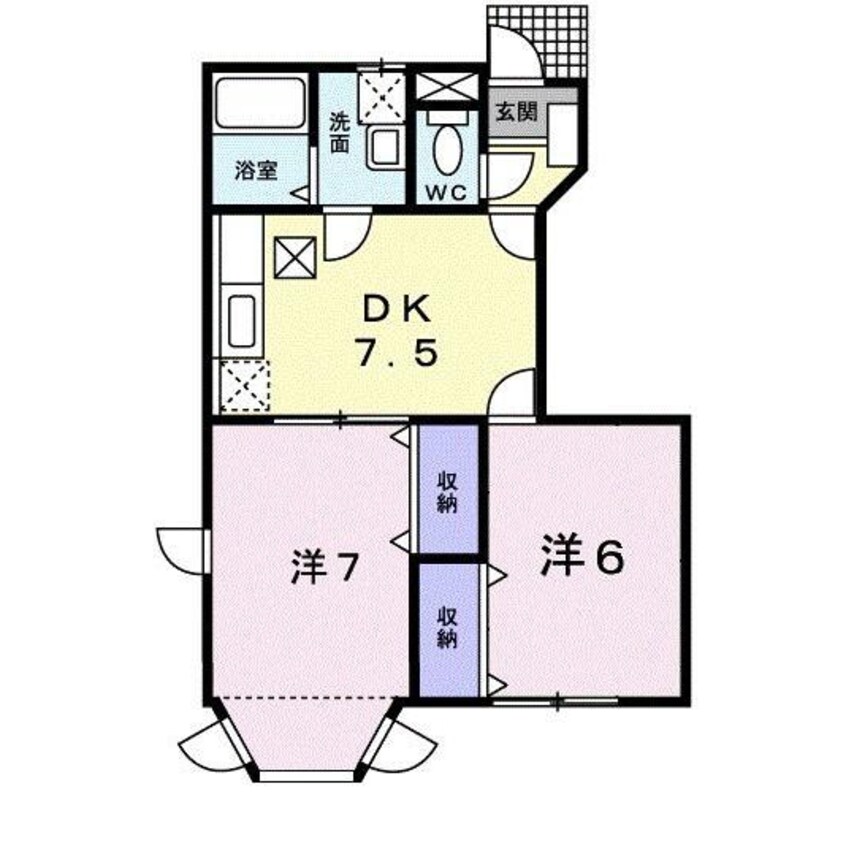 間取図 コーポ恵