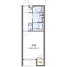 クレイノKAGURAMACHIⅡ 1Kの間取り