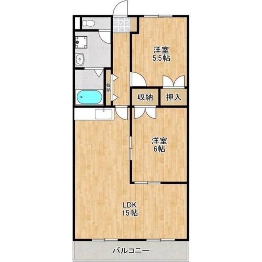 間取図 エレガンス生田